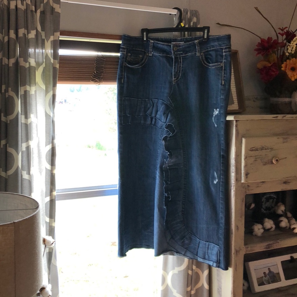 Upcyled Jean skirt